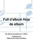 Full d'album Hoja de album