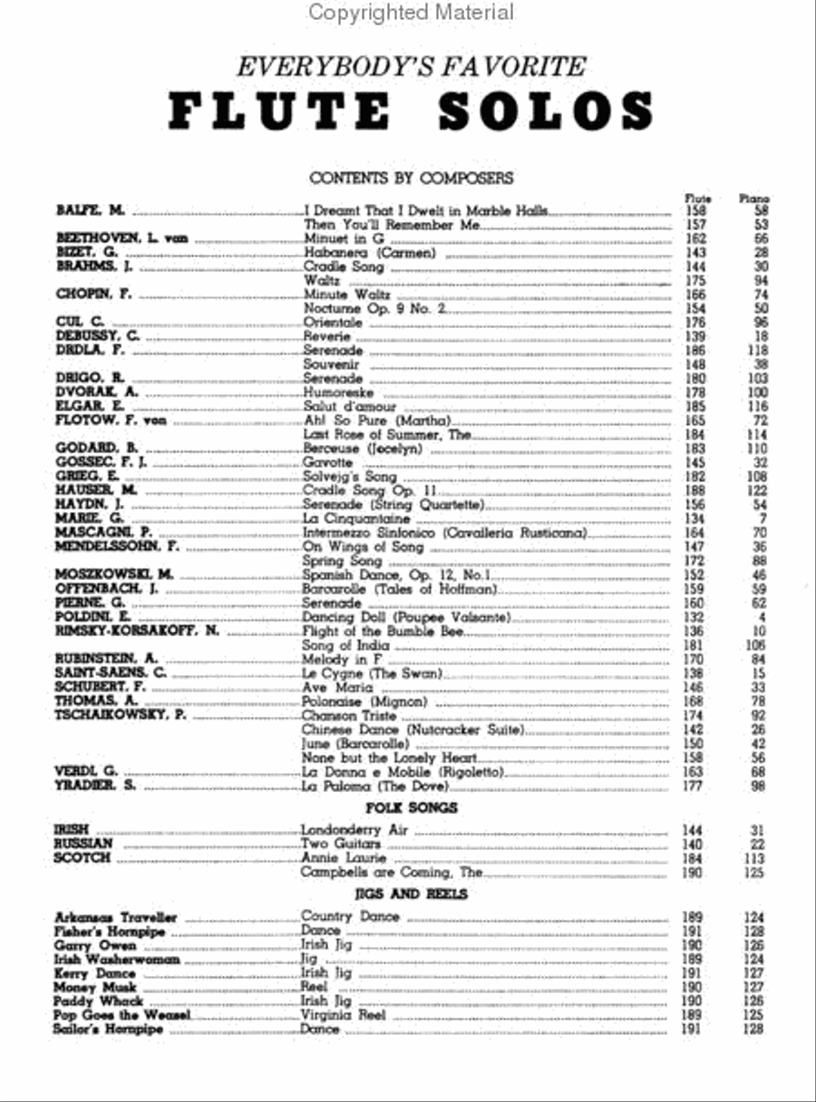 Flute Solos Flute Solos Flute Solo scores gallery preview page 3