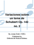 Variaciones sobre un tema de Schubert Op. 142 no. 2