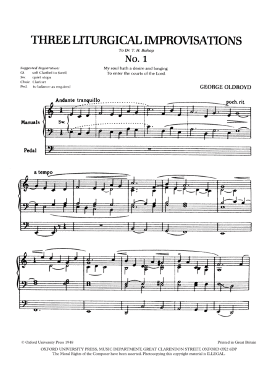 Three Liturgical Improvisations Organ Solo scores gallery preview page 2