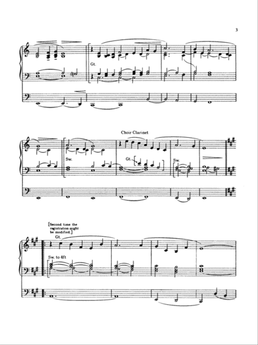 Three Liturgical Improvisations Organ Solo scores gallery preview page 3