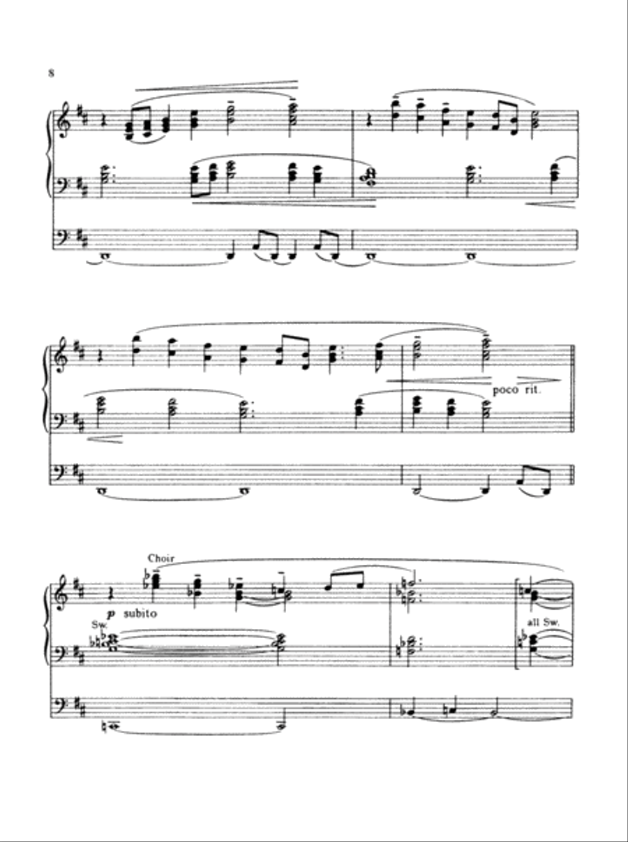 Three Liturgical Improvisations Organ Solo scores gallery preview page 5