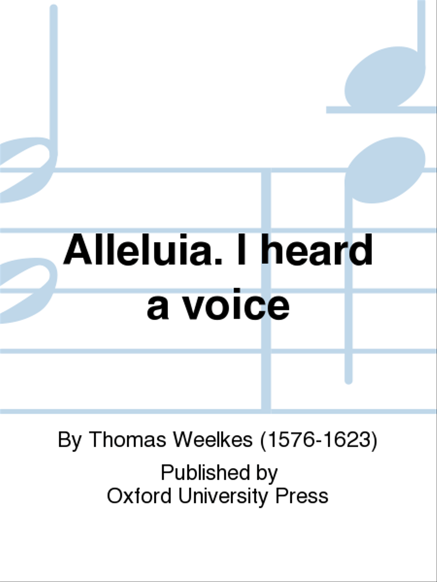 Alleluia. I heard a voice SSATB scores gallery preview page 1