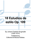 18 Estudios de estilo Op. 109