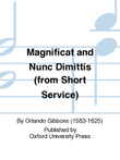 Magnificat and Nunc Dimittis (from Short Service)