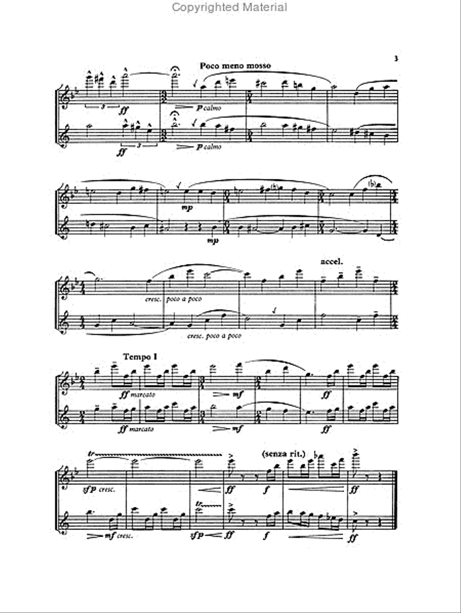 Three American Miniatures Concert Band scores gallery preview page 3