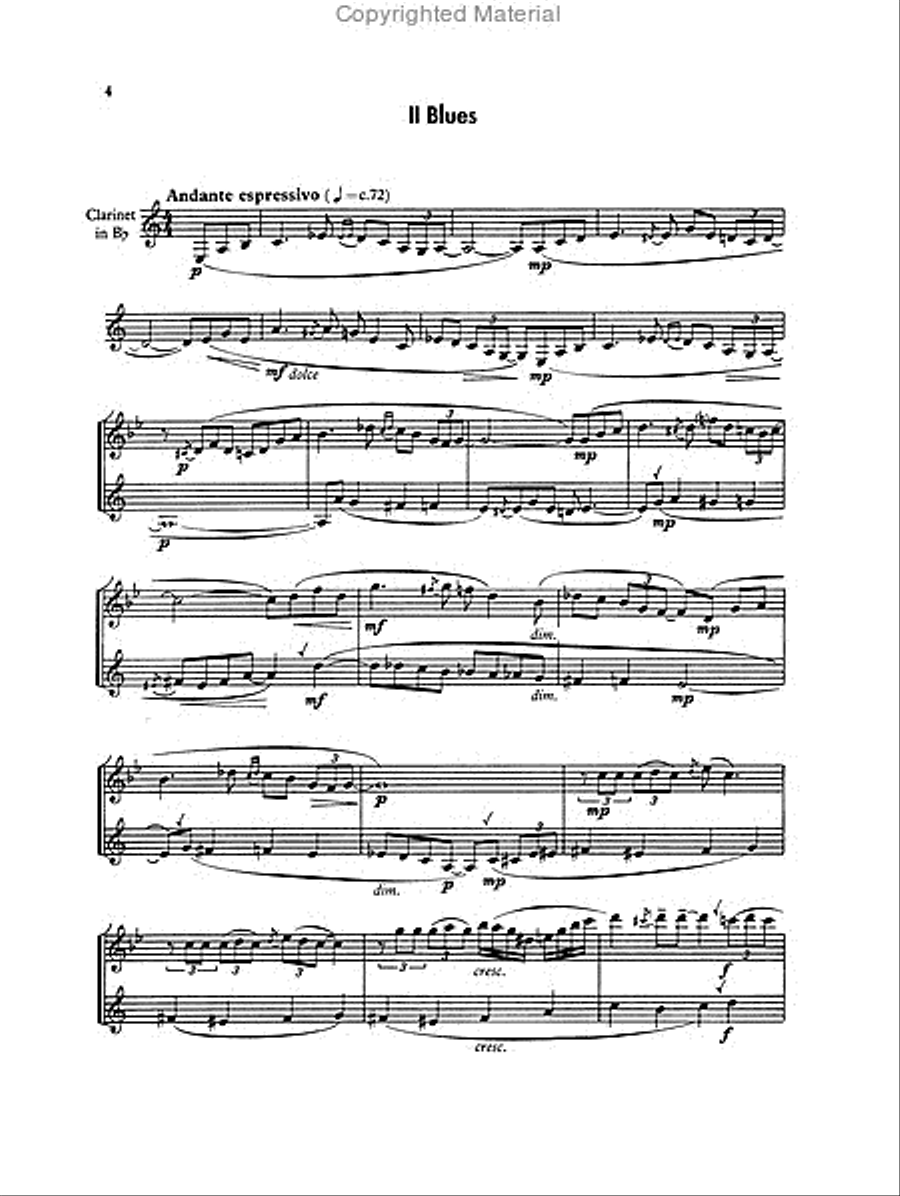 Three American Miniatures Concert Band scores gallery preview page 4