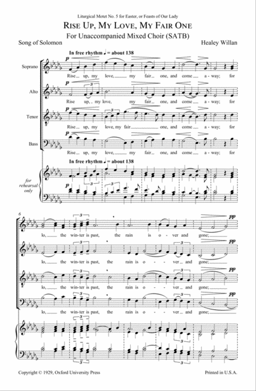 Rise up my love Rise up my love 4-Part scores gallery preview page 2
