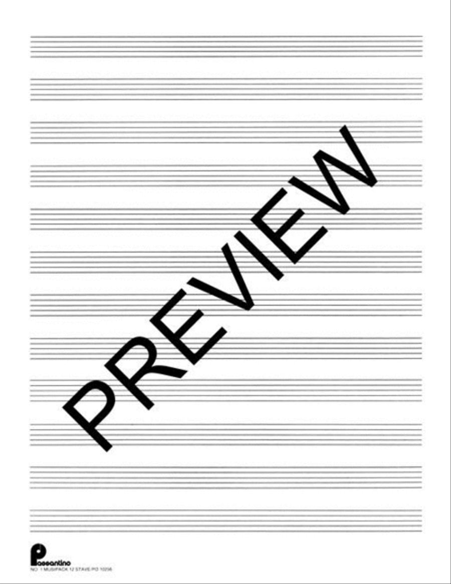 Musipack 3 Ring Filler No. 1: 12-stave Staff Paper scores gallery preview page 3