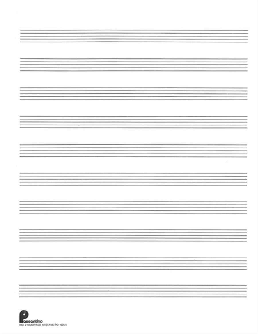 Musipack 3 Ring Filler No. 2: 10-stave Staff Paper scores gallery preview page 1