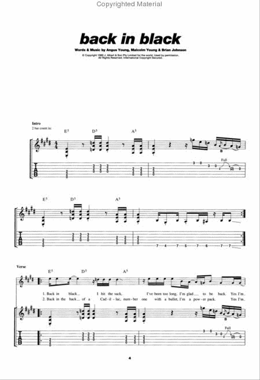 Play Guitar With...AC/DC Electric Guitar scores gallery preview page 2