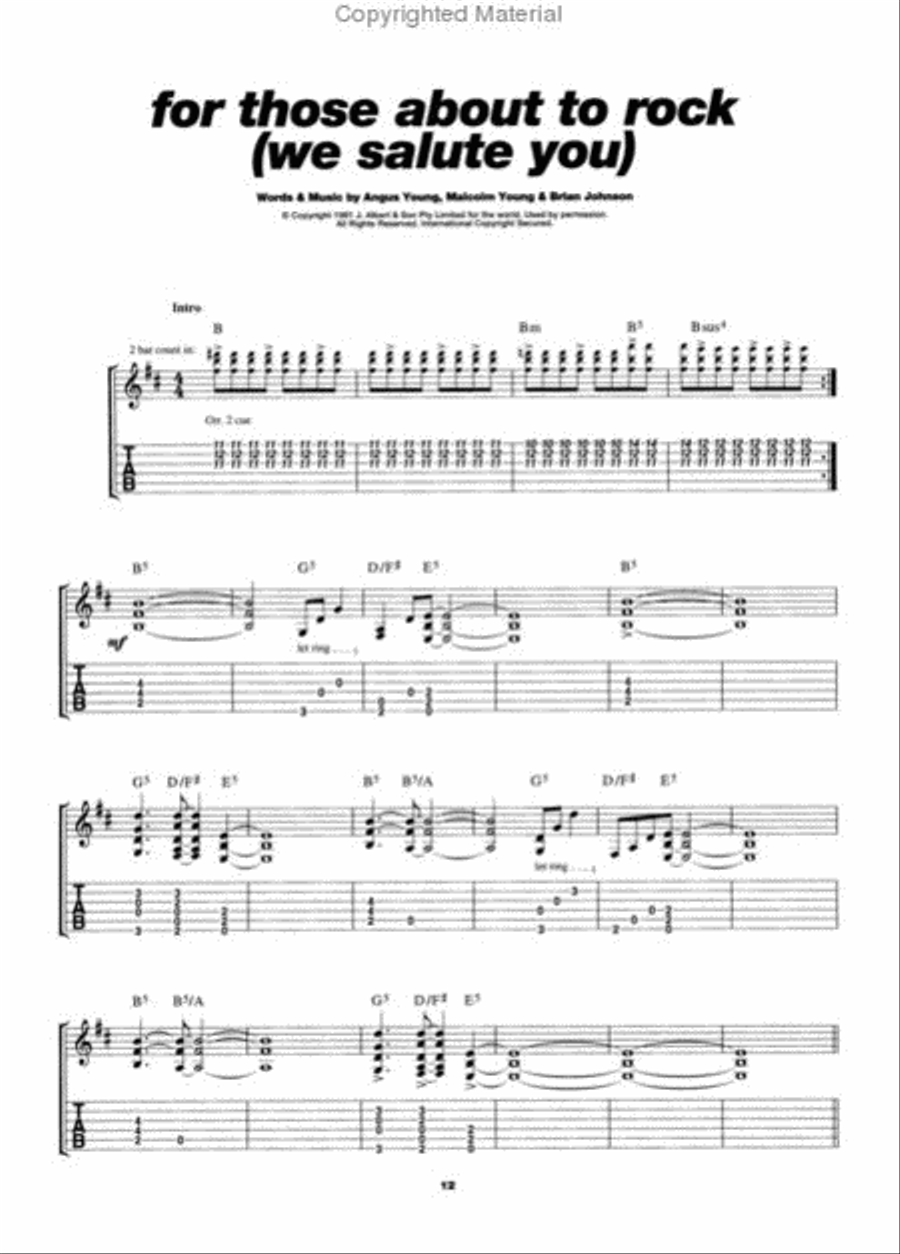 Play Guitar With...AC/DC Electric Guitar scores gallery preview page 3