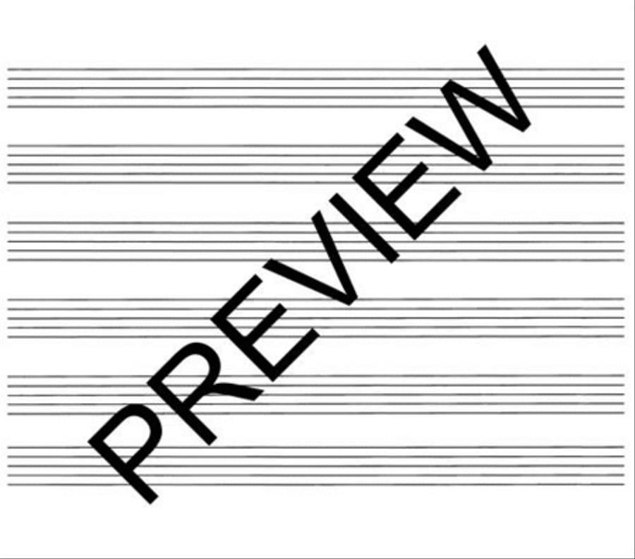 76. Spiral Book 6-stave (Extra Wide) Staff Paper scores gallery preview page 3