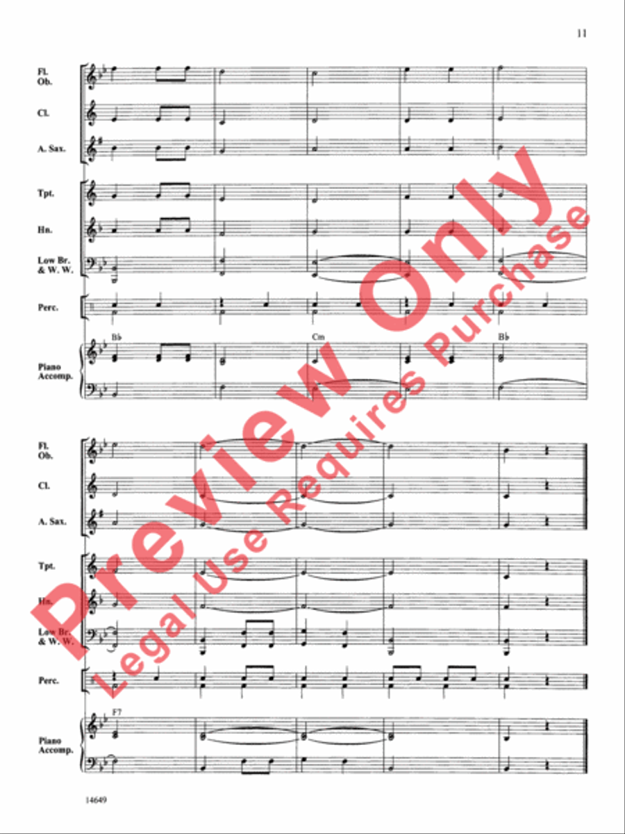 Bell Canyon March Bell Canyon March Concert Band scores gallery preview page 12