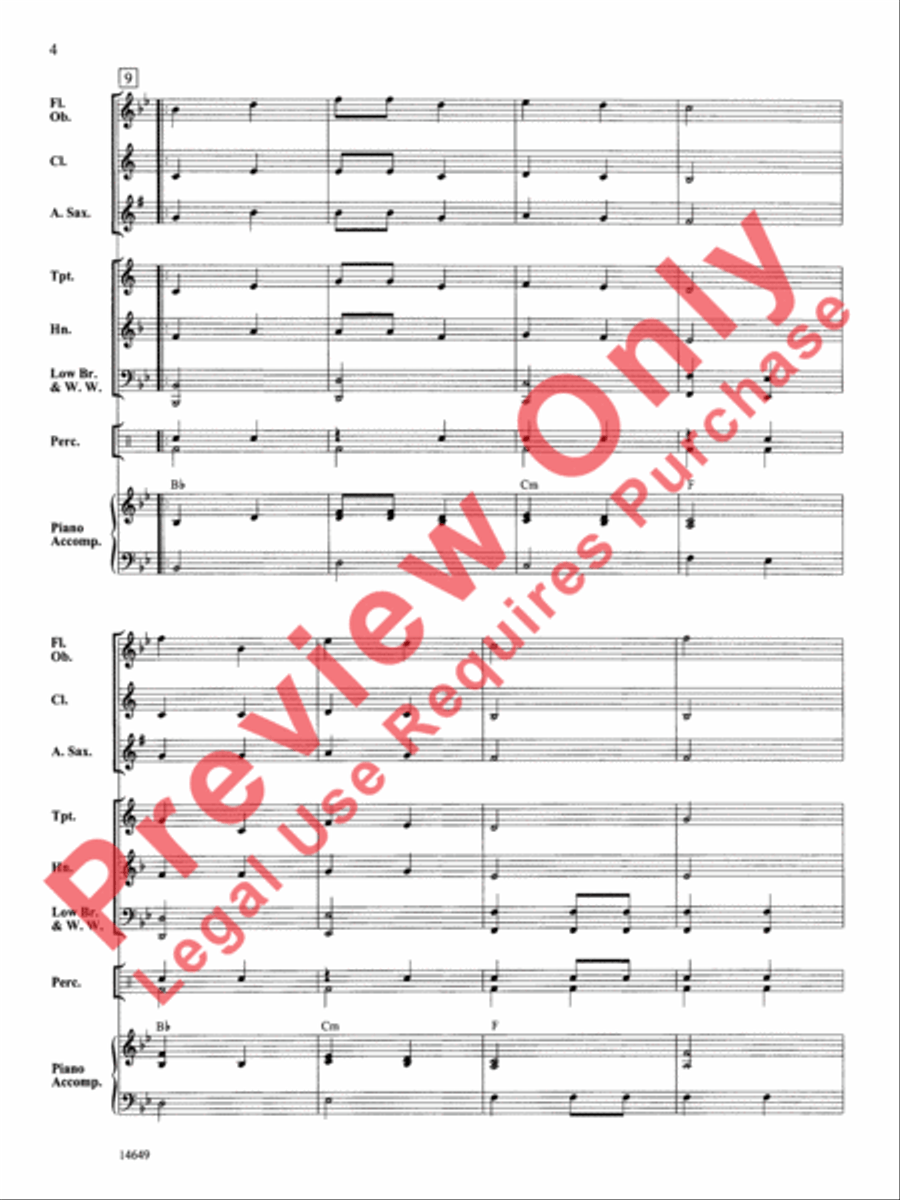 Bell Canyon March Bell Canyon March Concert Band scores gallery preview page 5