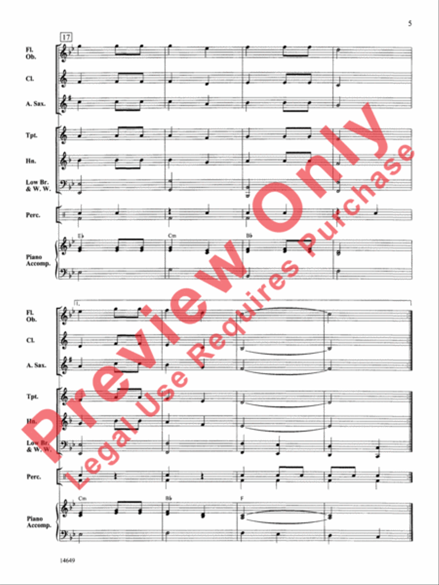 Bell Canyon March Bell Canyon March Concert Band scores gallery preview page 6