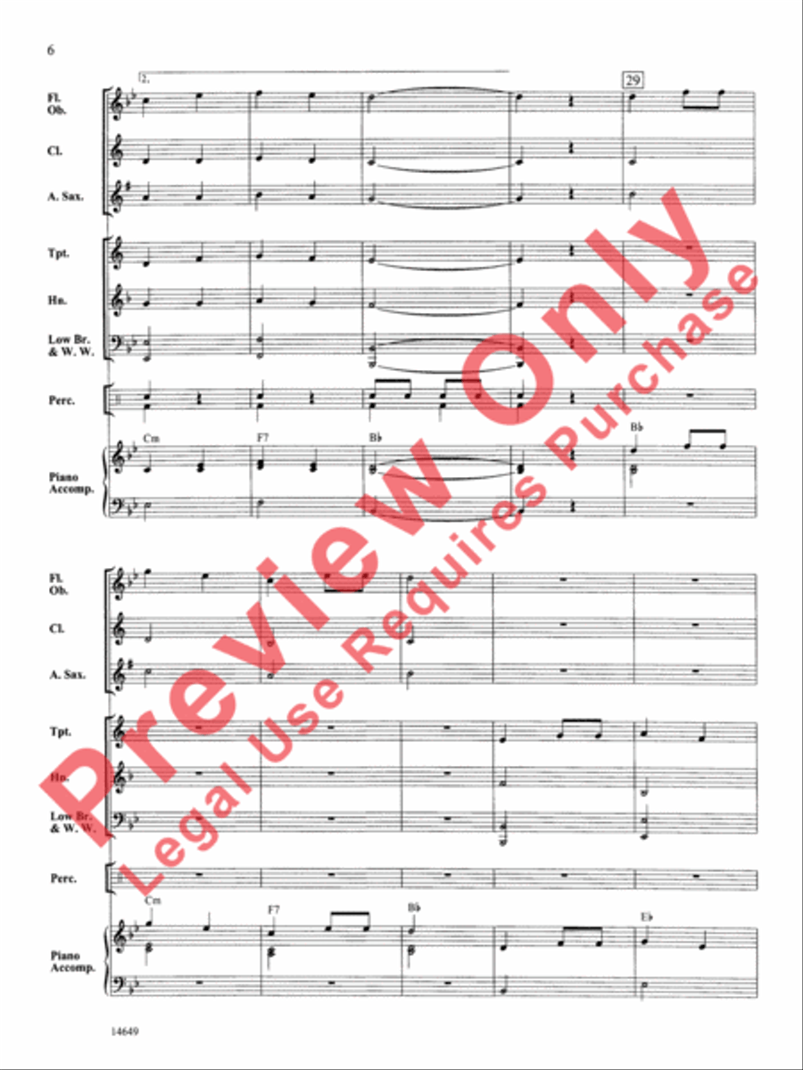 Bell Canyon March Bell Canyon March Concert Band scores gallery preview page 7
