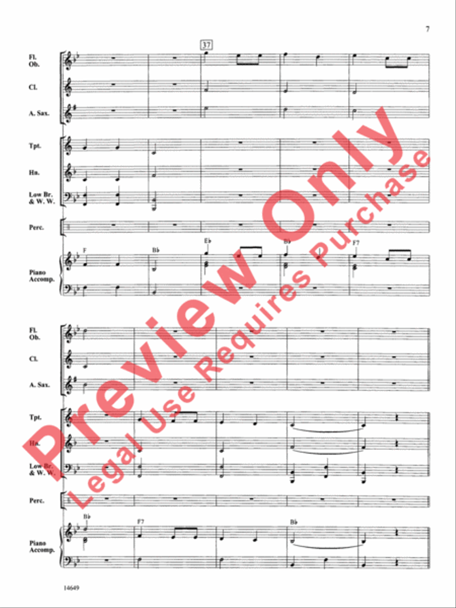 Bell Canyon March Bell Canyon March Concert Band scores gallery preview page 8