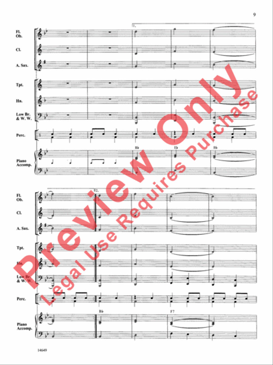 Bell Canyon March Bell Canyon March Concert Band scores gallery preview page 10