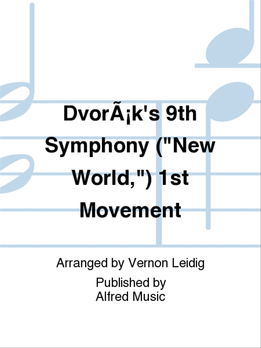Dvorák's Ninth Symphony (New World,) First Movement Full Orchestra scores gallery preview page 1