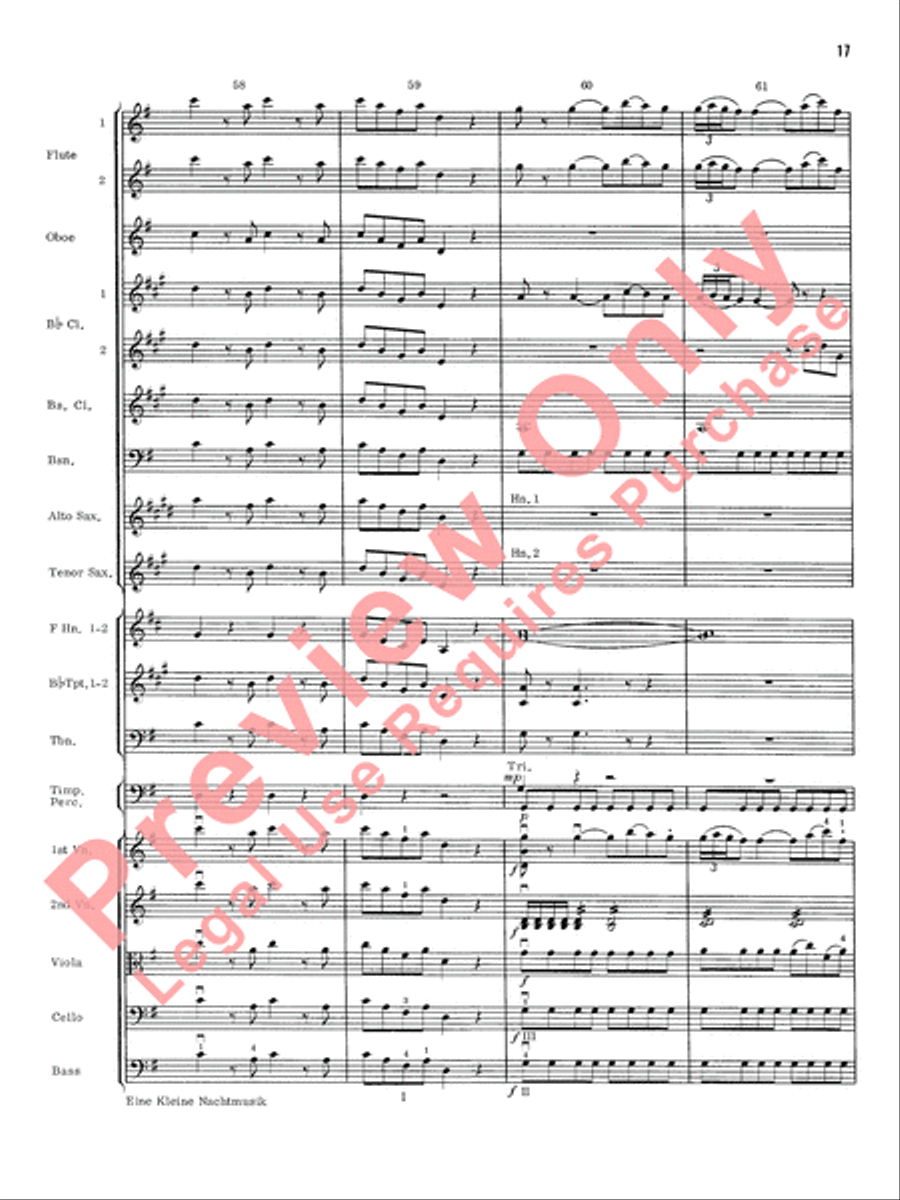 Eine Kleine Nachtmusik Eine Kleine Nachtmusik Full Orchestra scores gallery preview page 18