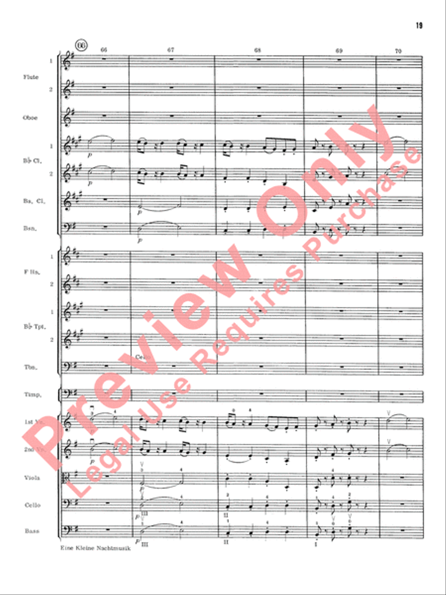 Eine Kleine Nachtmusik Eine Kleine Nachtmusik Full Orchestra scores gallery preview page 20