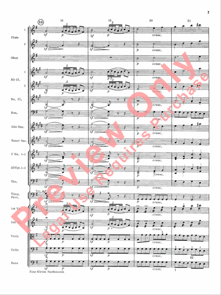 Eine Kleine Nachtmusik Eine Kleine Nachtmusik Full Orchestra scores gallery preview page 8