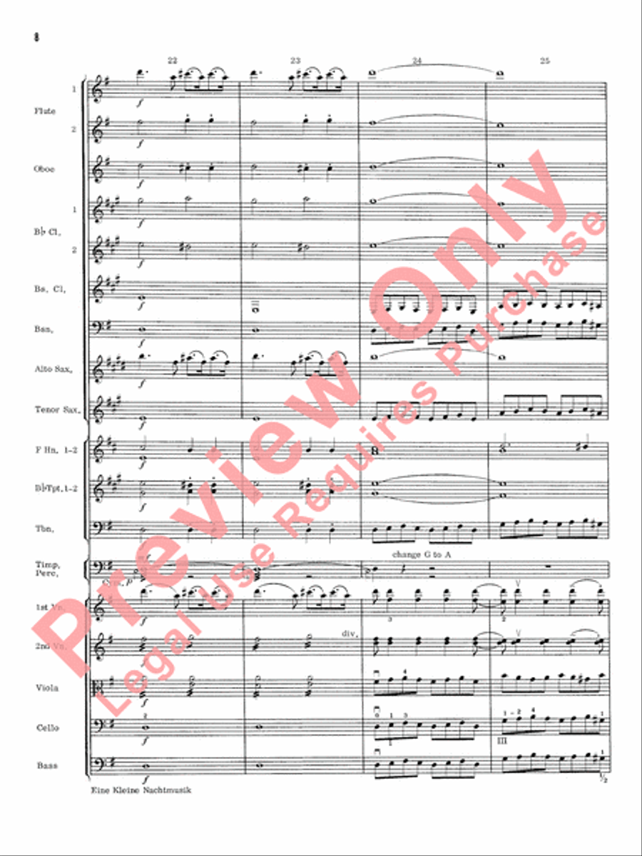 Eine Kleine Nachtmusik Eine Kleine Nachtmusik Full Orchestra scores gallery preview page 9