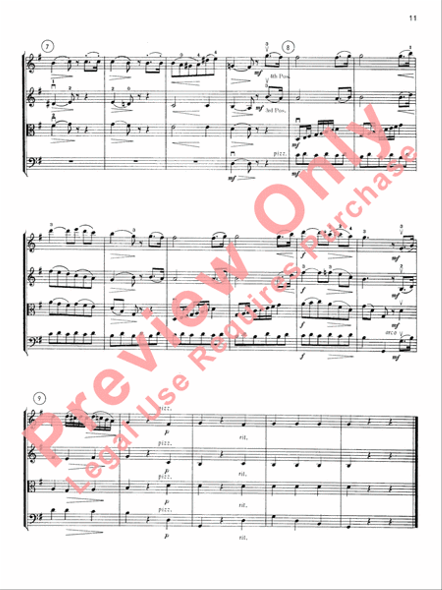 Highland/Etling String Quartet Series: Book 2 Cello scores gallery preview page 12