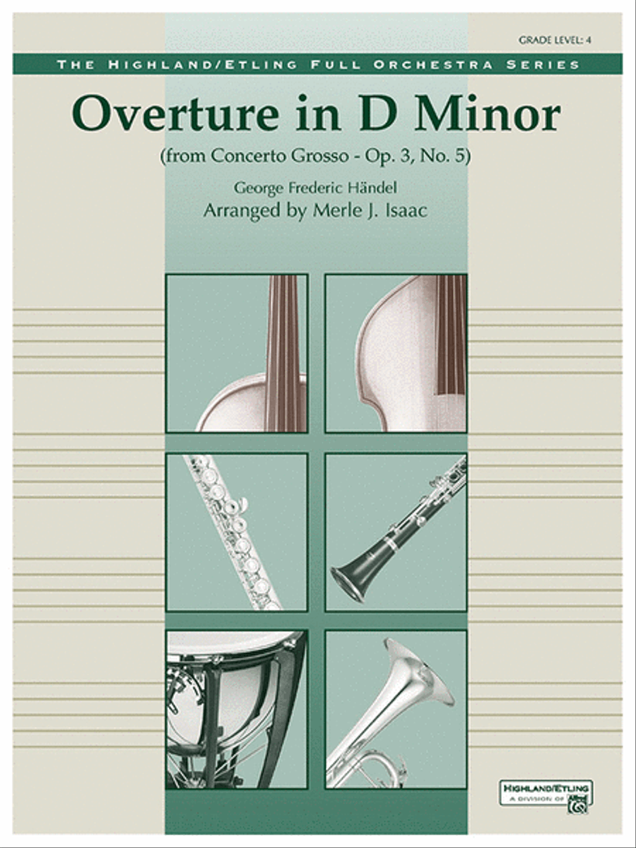 Overture in D minor (Concerto Grosso) Full Orchestra scores gallery preview page 1