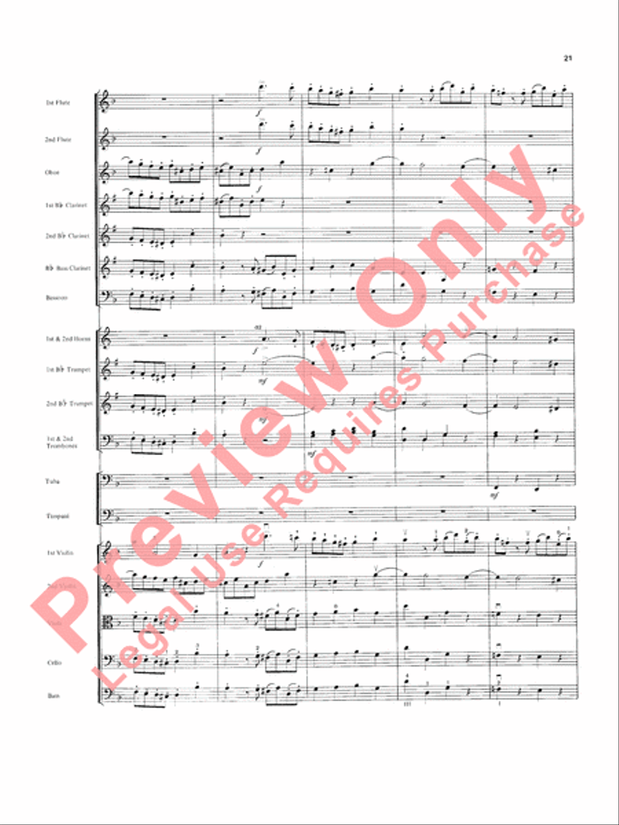 Overture in D minor (Concerto Grosso) Full Orchestra scores gallery preview page 22