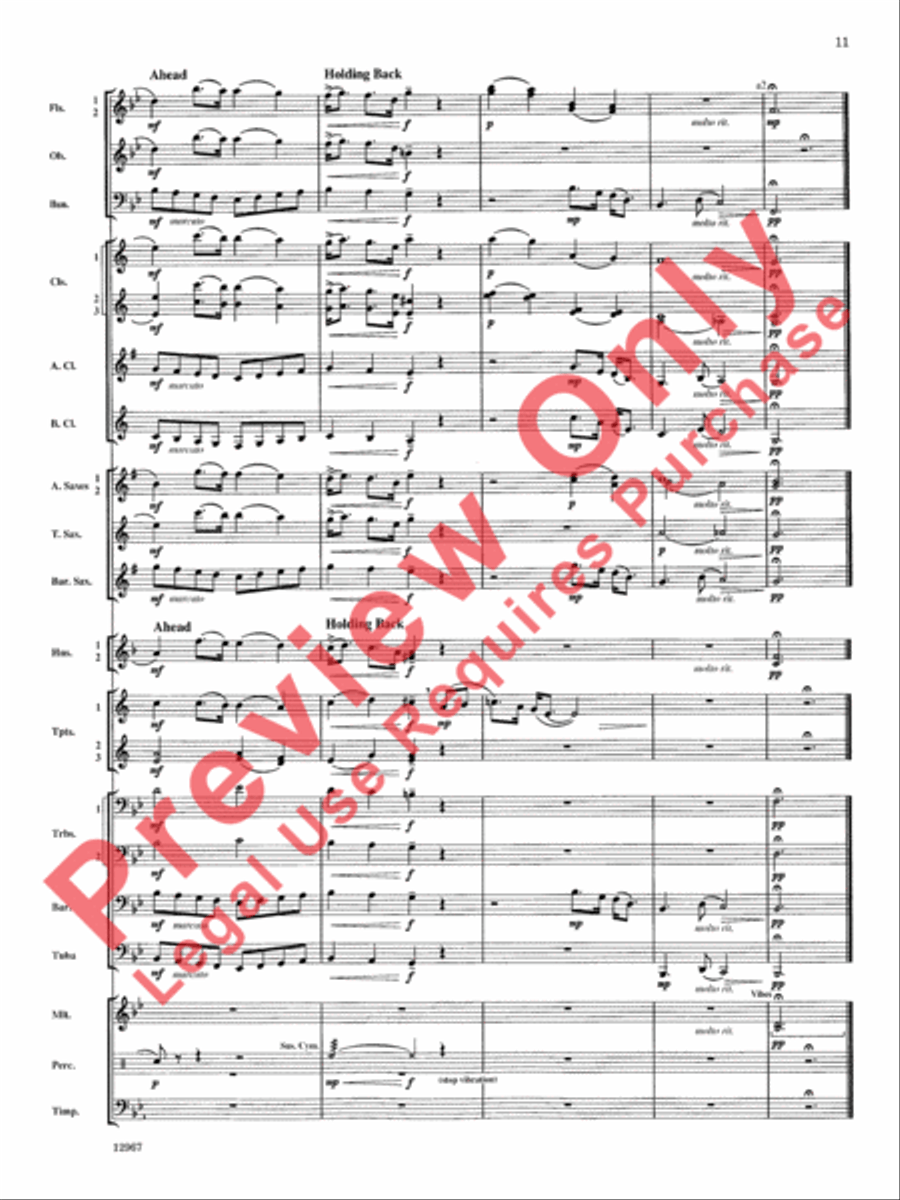 Highbridge Excursions Highbridge Excursions Concert Band scores gallery preview page 12