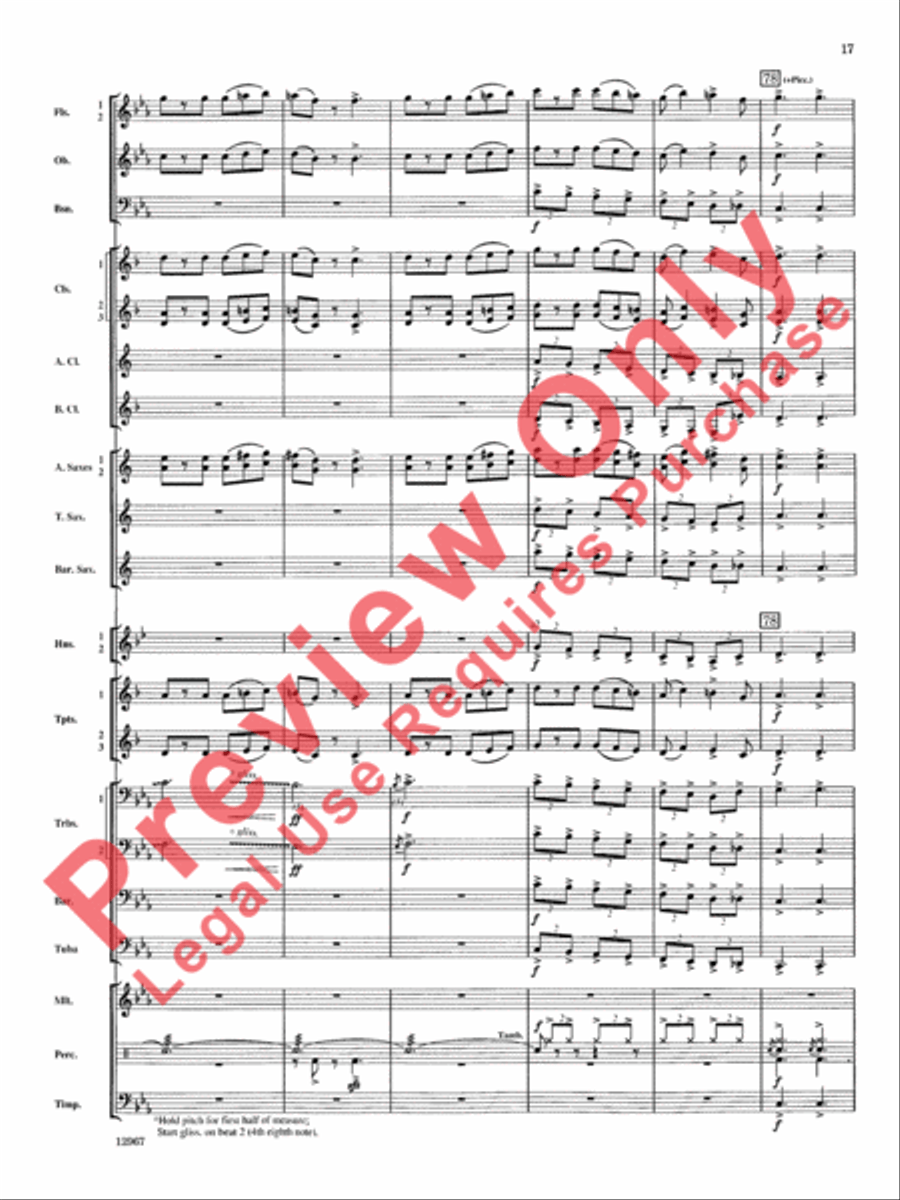 Highbridge Excursions Highbridge Excursions Concert Band scores gallery preview page 18