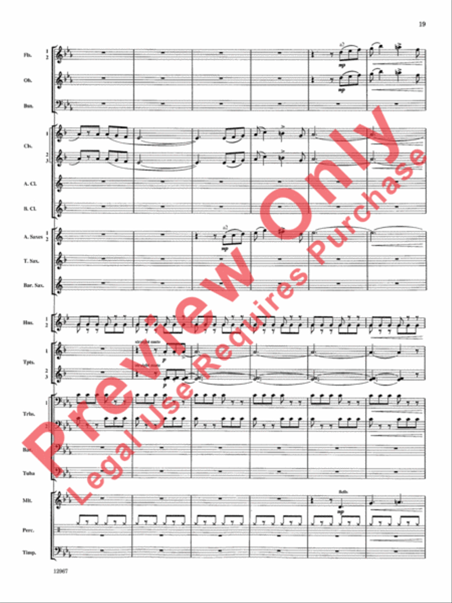 Highbridge Excursions Highbridge Excursions Concert Band scores gallery preview page 20