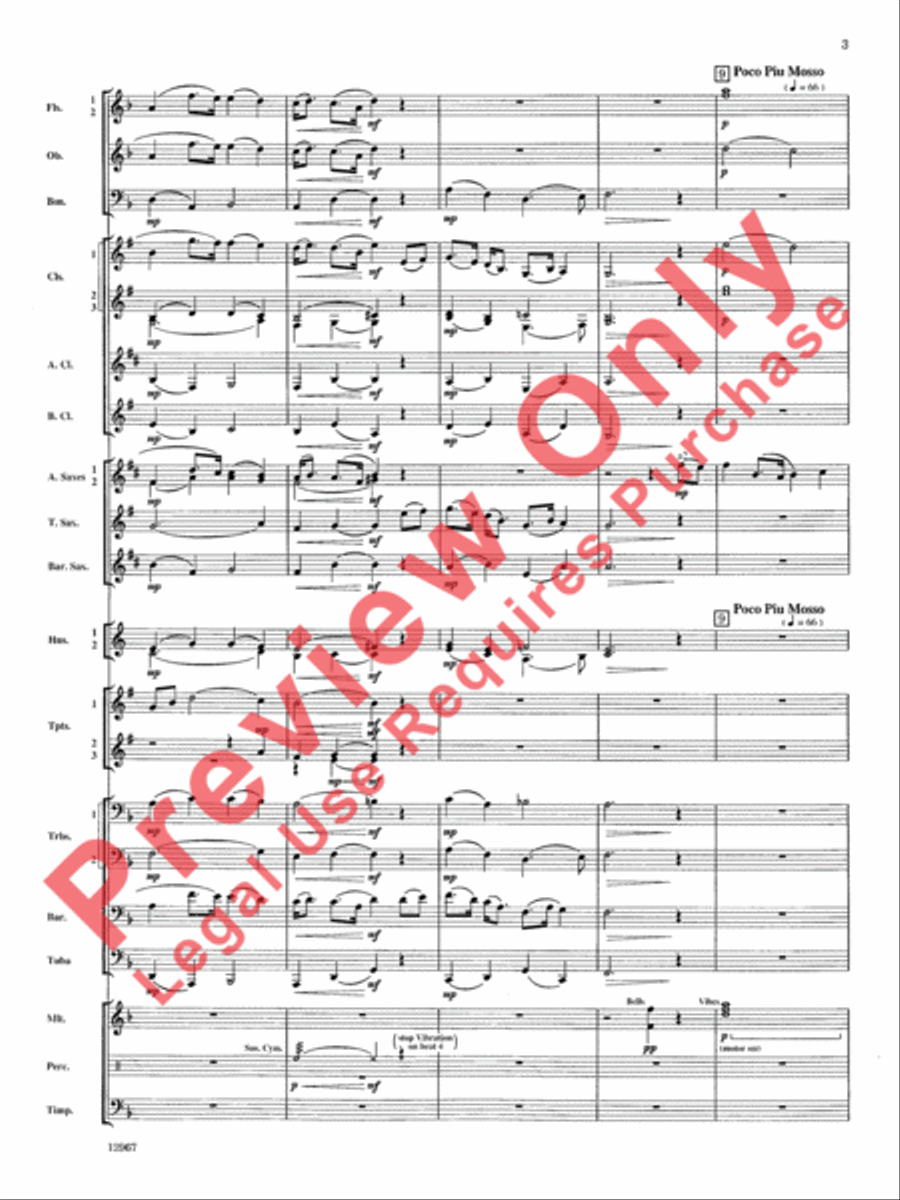 Highbridge Excursions Highbridge Excursions Concert Band scores gallery preview page 4