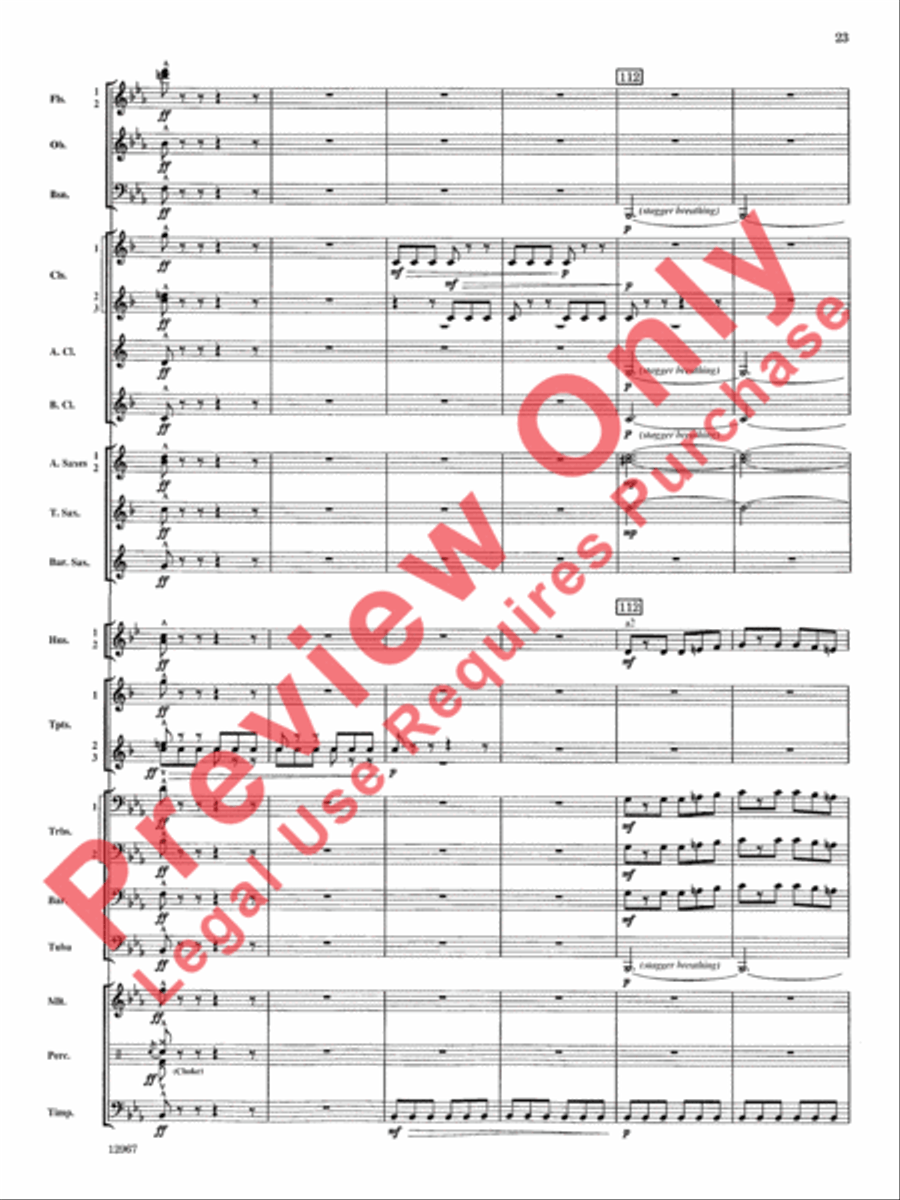 Highbridge Excursions Highbridge Excursions Concert Band scores gallery preview page 24