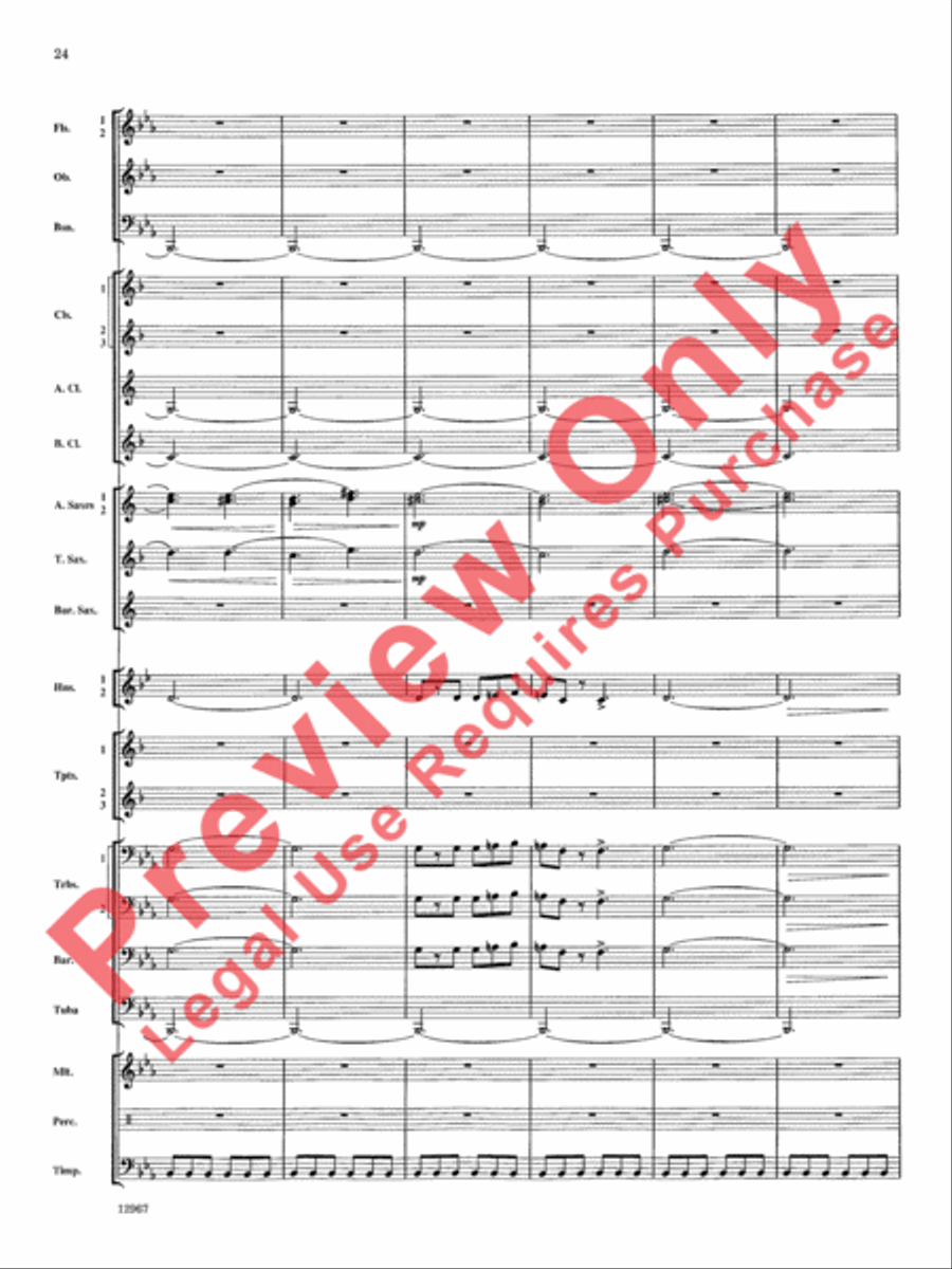 Highbridge Excursions Highbridge Excursions Concert Band scores gallery preview page 25