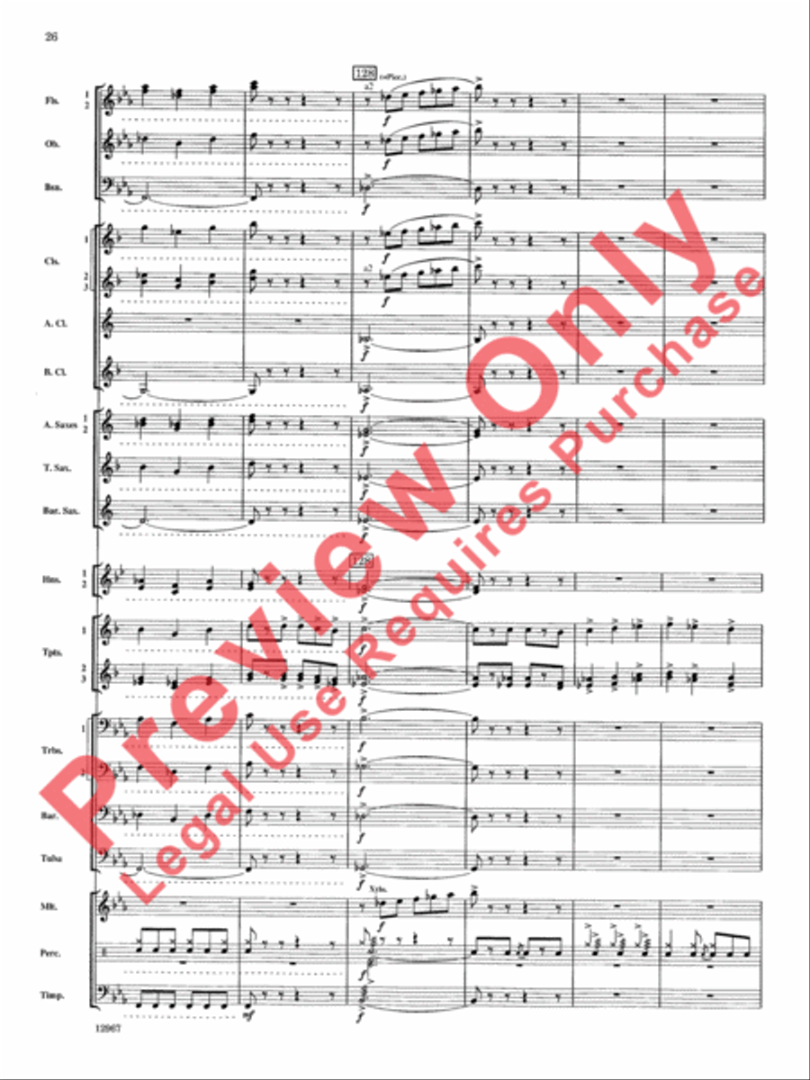 Highbridge Excursions Highbridge Excursions Concert Band scores gallery preview page 27