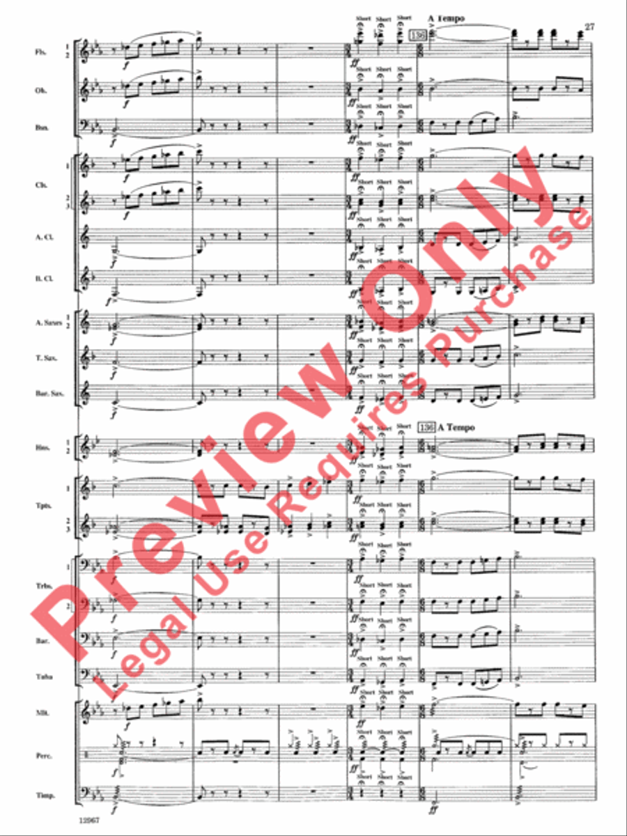 Highbridge Excursions Highbridge Excursions Concert Band scores gallery preview page 28