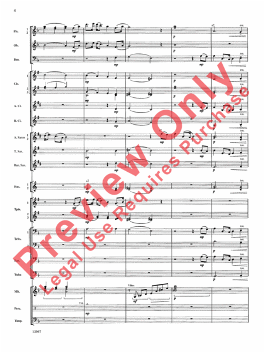 Highbridge Excursions Highbridge Excursions Concert Band scores gallery preview page 5