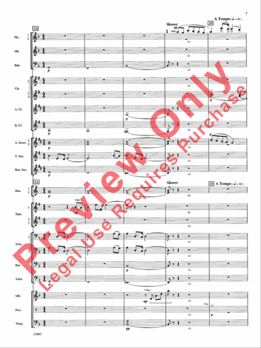 Highbridge Excursions Highbridge Excursions Concert Band scores gallery preview page 8