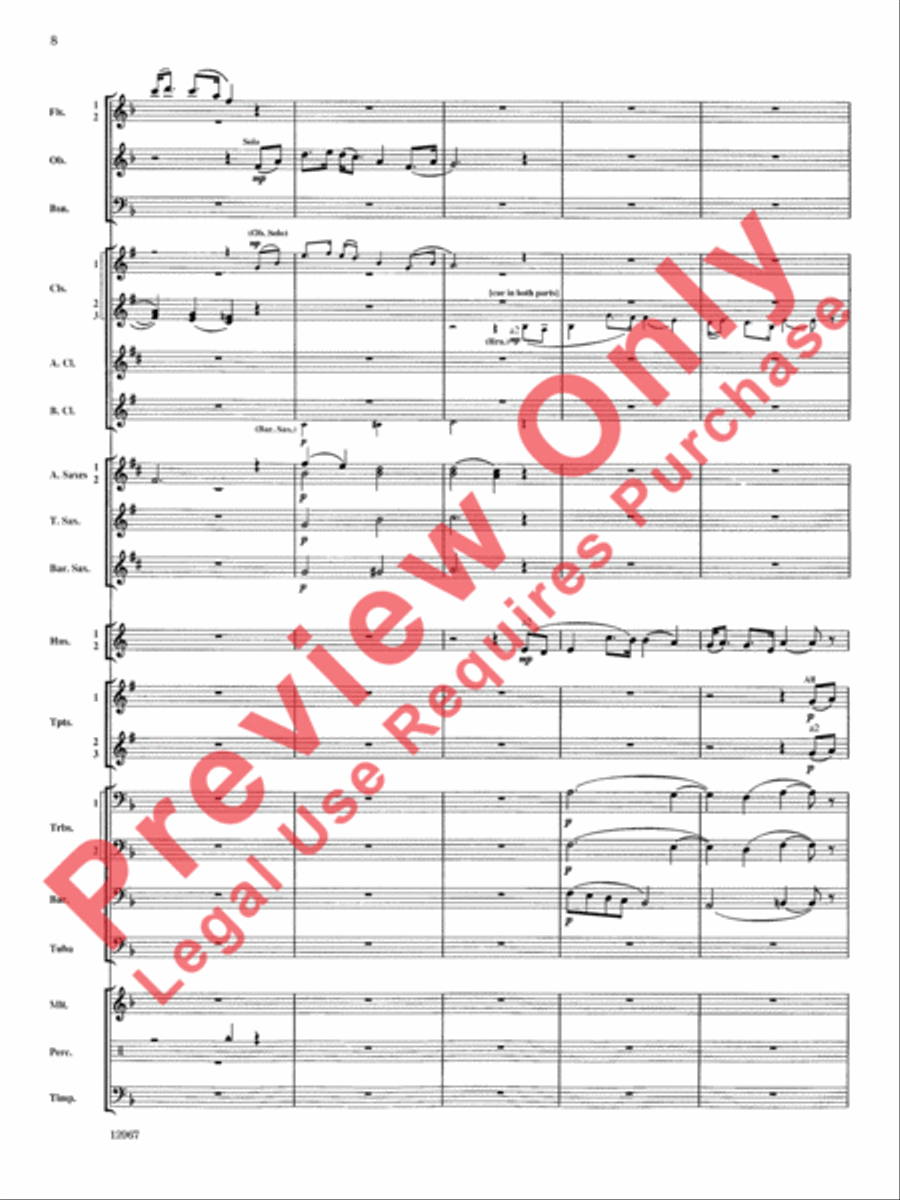 Highbridge Excursions Highbridge Excursions Concert Band scores gallery preview page 9