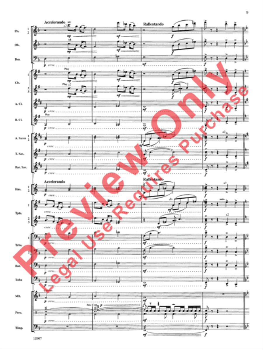 Highbridge Excursions Highbridge Excursions Concert Band scores gallery preview page 10