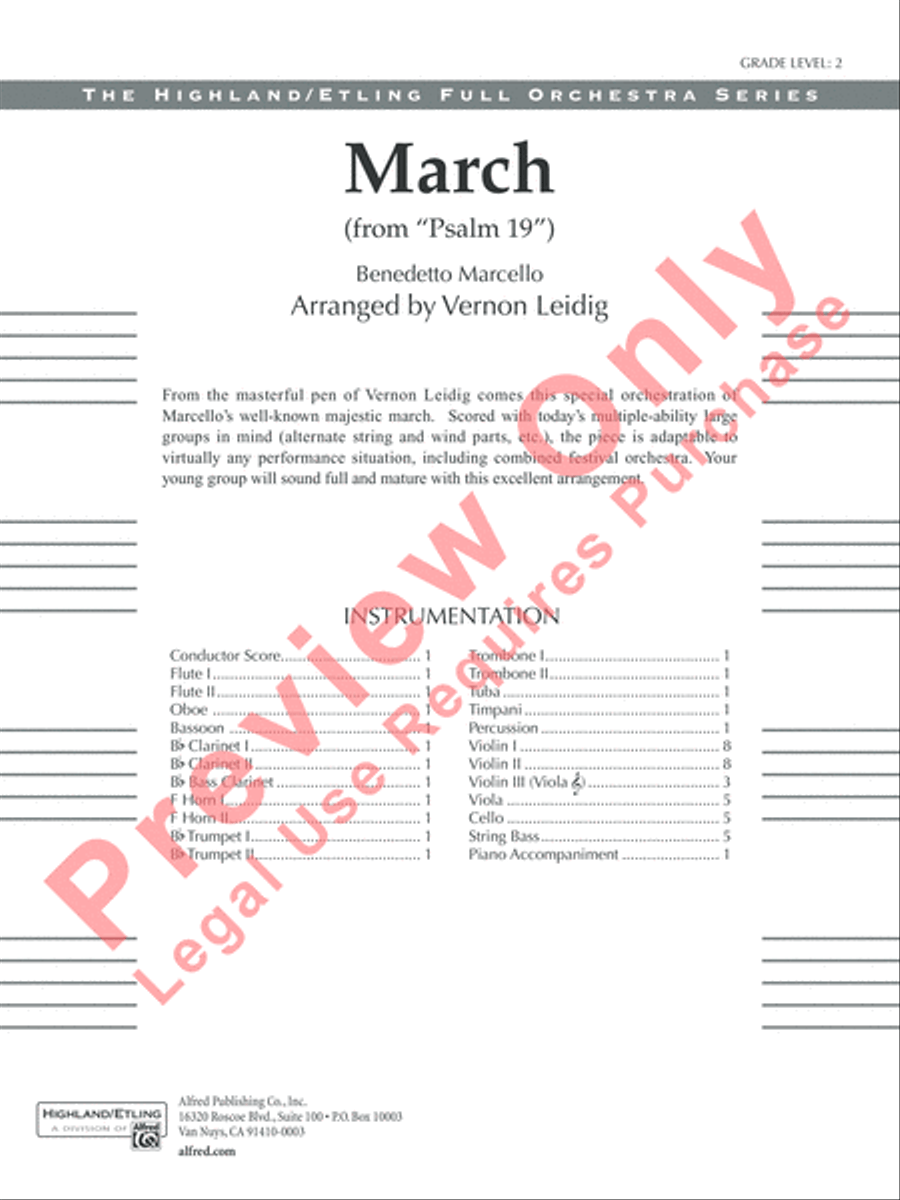 March March Full Orchestra scores gallery preview page 2