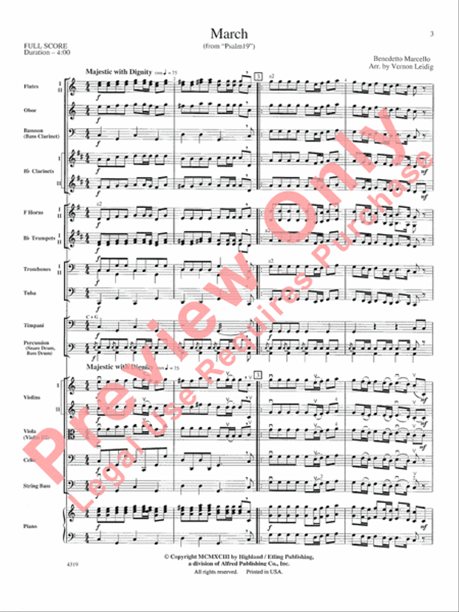March March Full Orchestra scores gallery preview page 4
