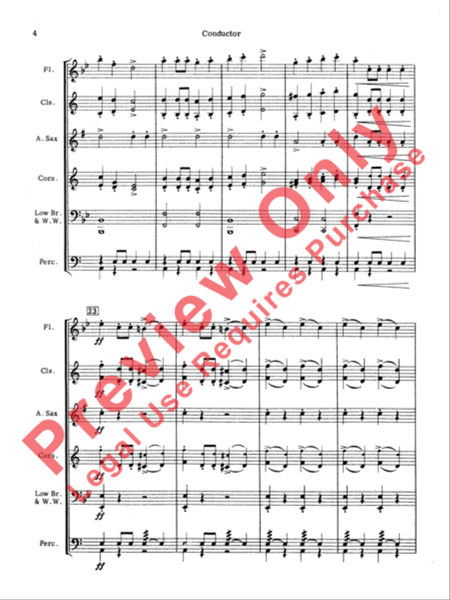 March Militaire March Militaire Concert Band scores gallery preview page 5