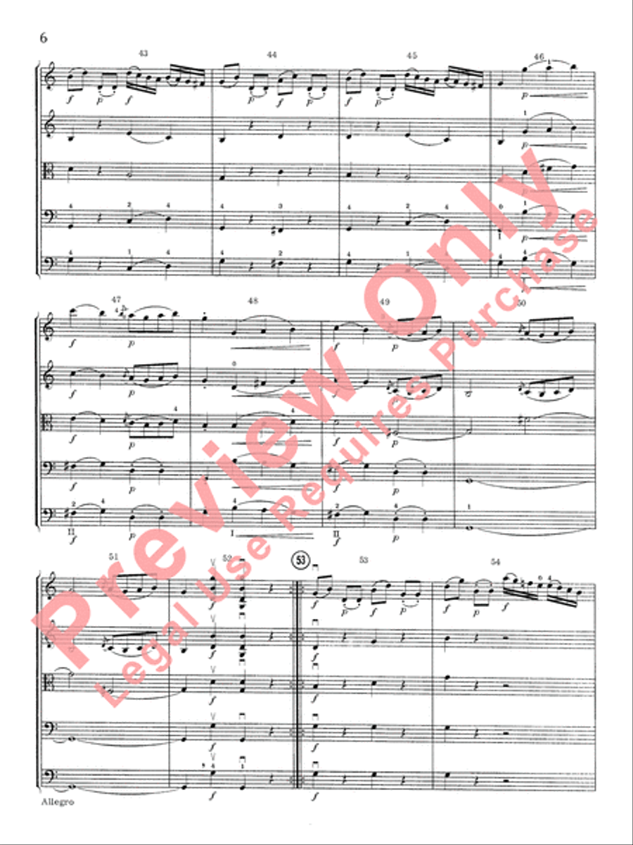 Allegro in C Major Allegro in C Major String Orchestra scores gallery preview page 7