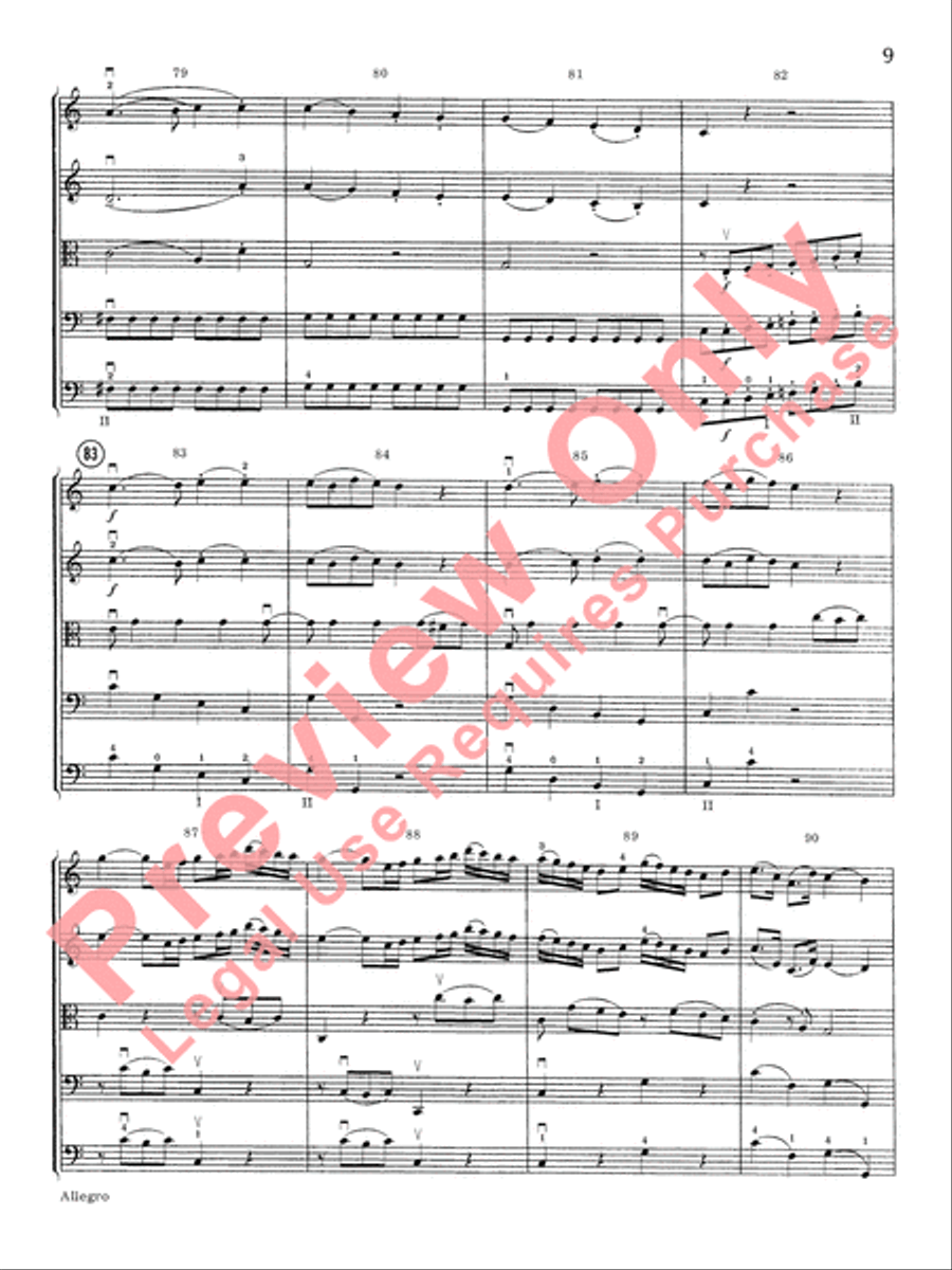 Allegro in C Major Allegro in C Major String Orchestra scores gallery preview page 10