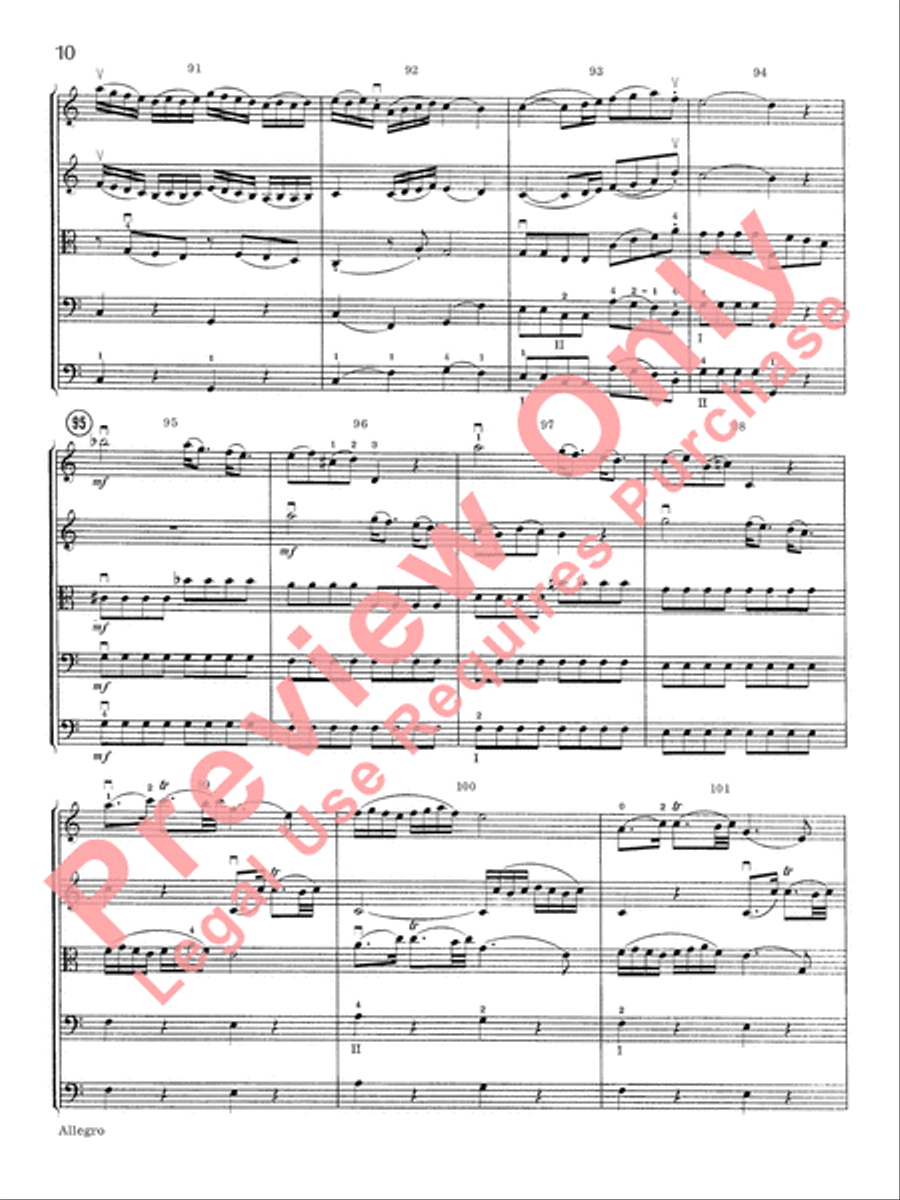 Allegro in C Major Allegro in C Major String Orchestra scores gallery preview page 11