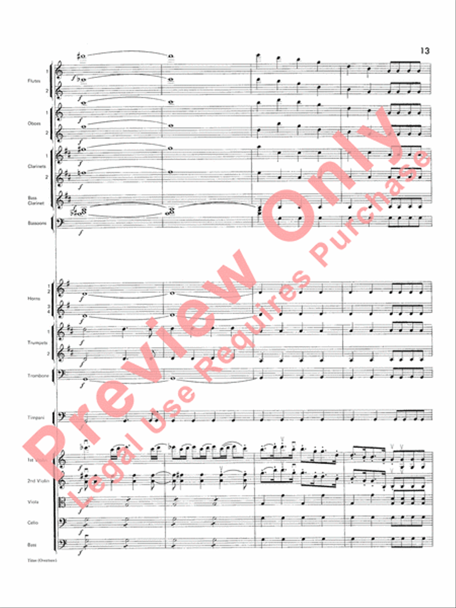 Titus Overture Titus Overture Full Orchestra scores gallery preview page 14